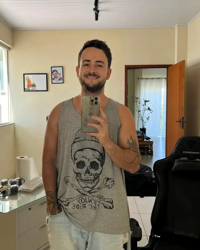 O mesmo aluno depois, no mesmo ambiente